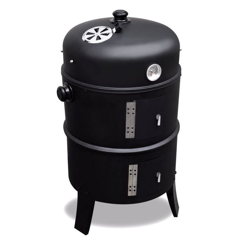 2L Home BBQ/Rookoven Zwart - Ø37 cm 