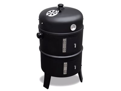 2L Home BBQ/Rookoven Zwart - Ø37 cm 