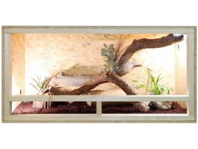 2L Home Reptielenverblijf Terrarium van hout met zijventilatie, afm. 80x40x40cm.